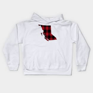 British Columbia in Plaid Kids Hoodie